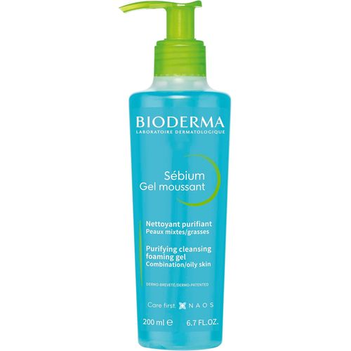 Bioderma Sebium Gel Moussant purifying foaming cleansing gel bottle