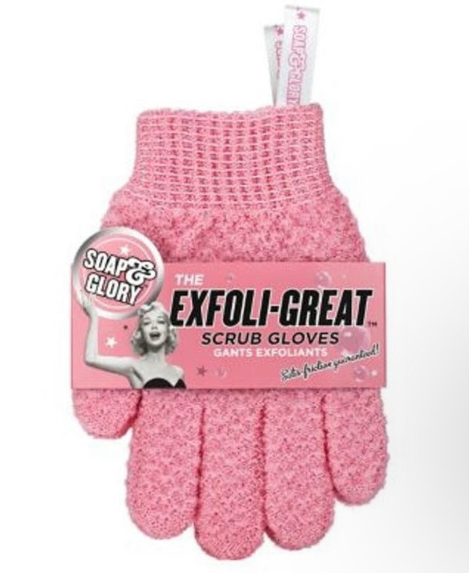 Soap & Glory exfoliating scrub gloves