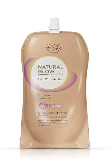Eva natural glow body scrub 250gm