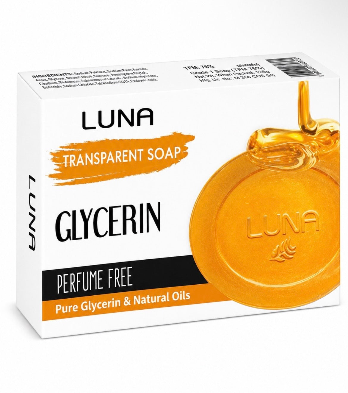 Luna Glycerin Soap Fragrance free