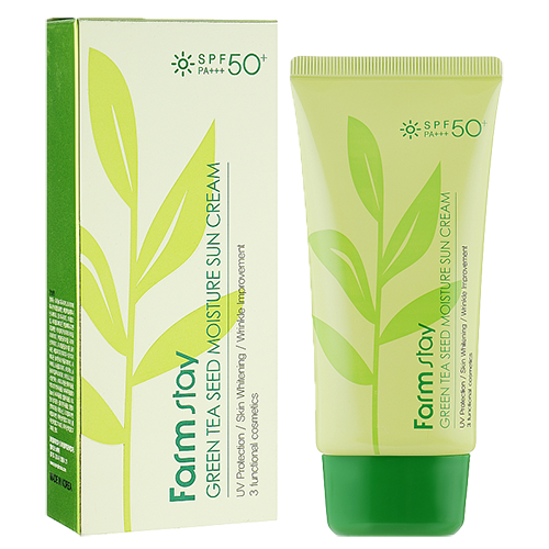 Farmstay Green Tea Seed Moisture Sun Cream SPF50+